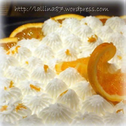 tortina all'arancia decorata con sap crema ricotta1