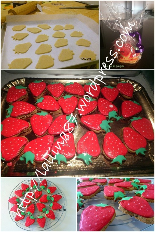 fragole in biscotto colalge