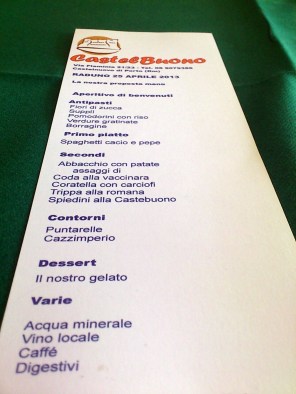 raduno 25 aprile menu