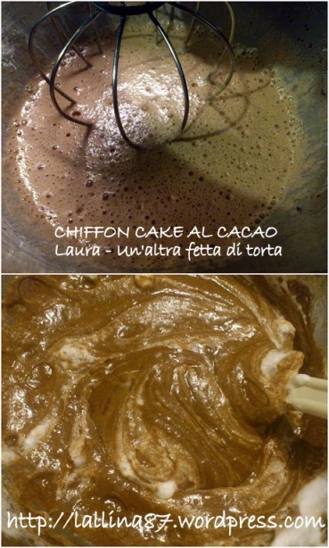 torta chiffon al cacao
