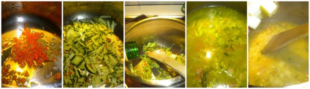 risotto filante con le zucchine